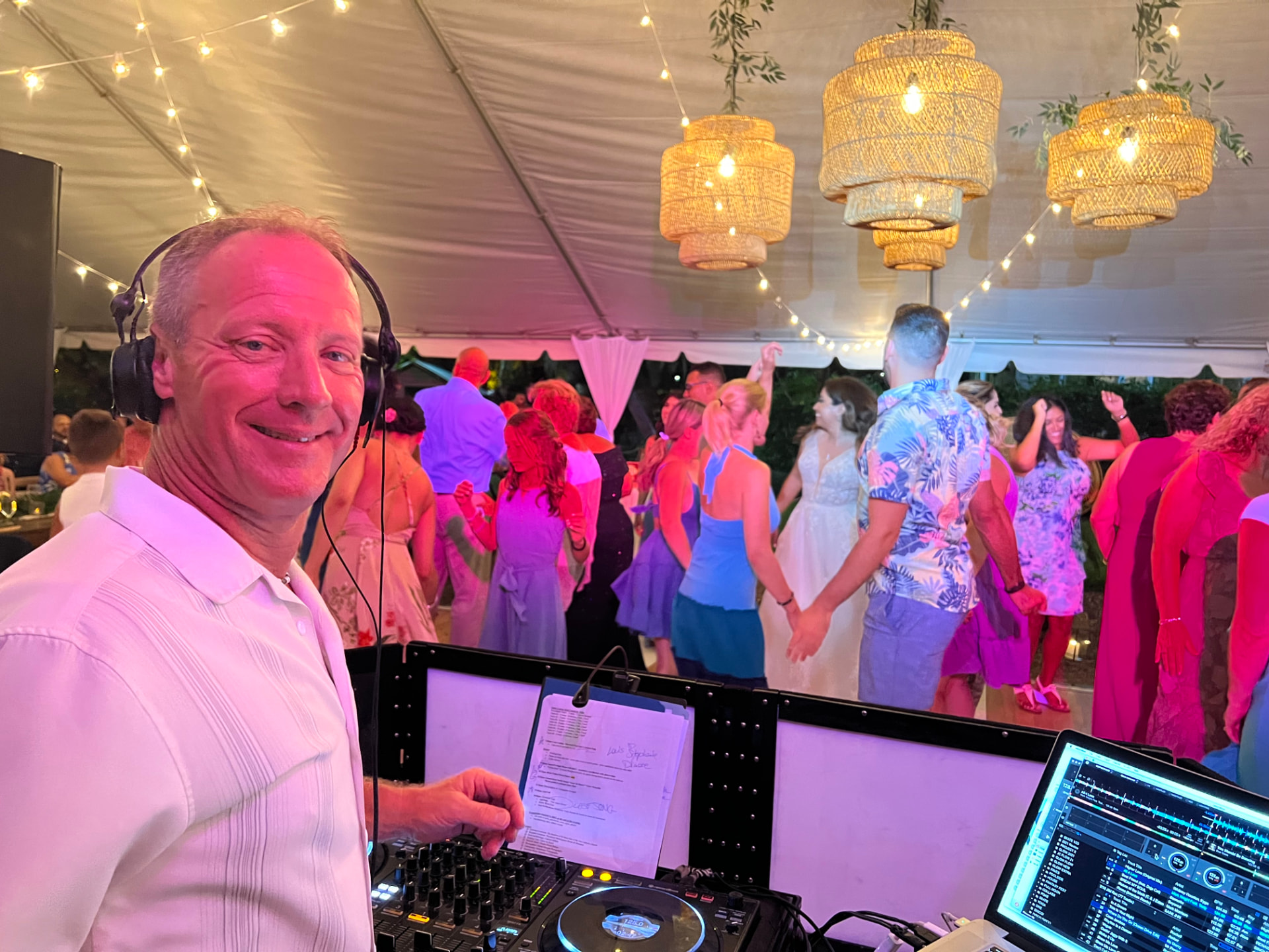 DJ TopJimmy at a Key West wedding reception